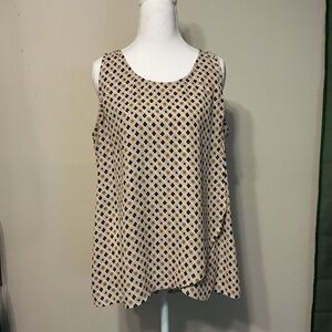 Sara Michelle Patterned Sleeveless Top
